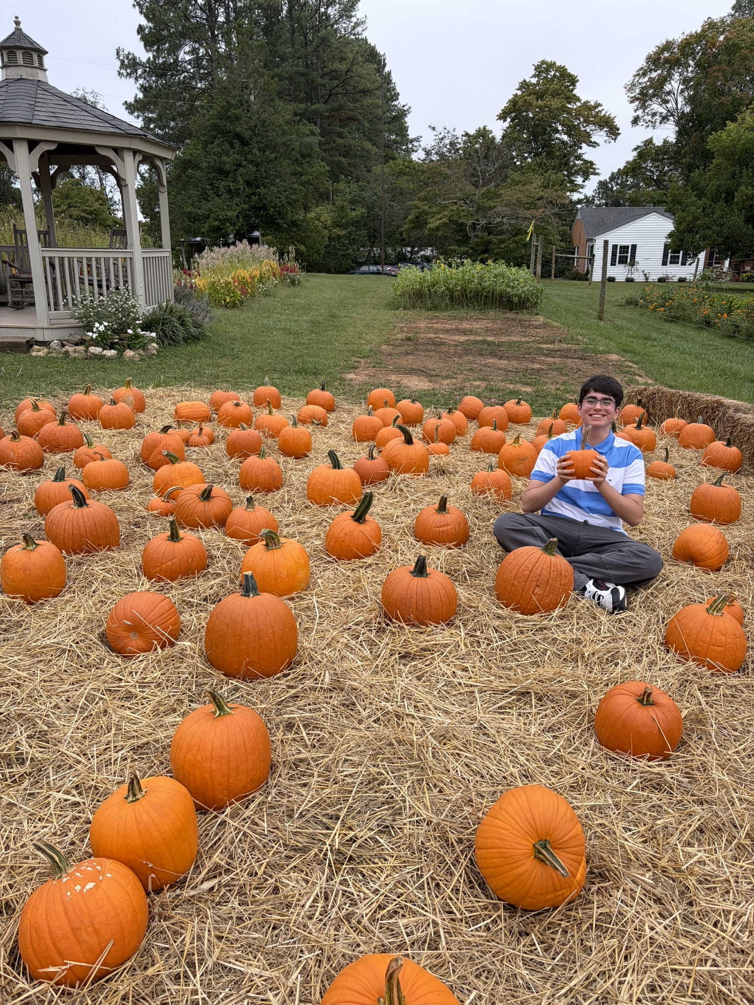 hector and his pumpkin, look how cute